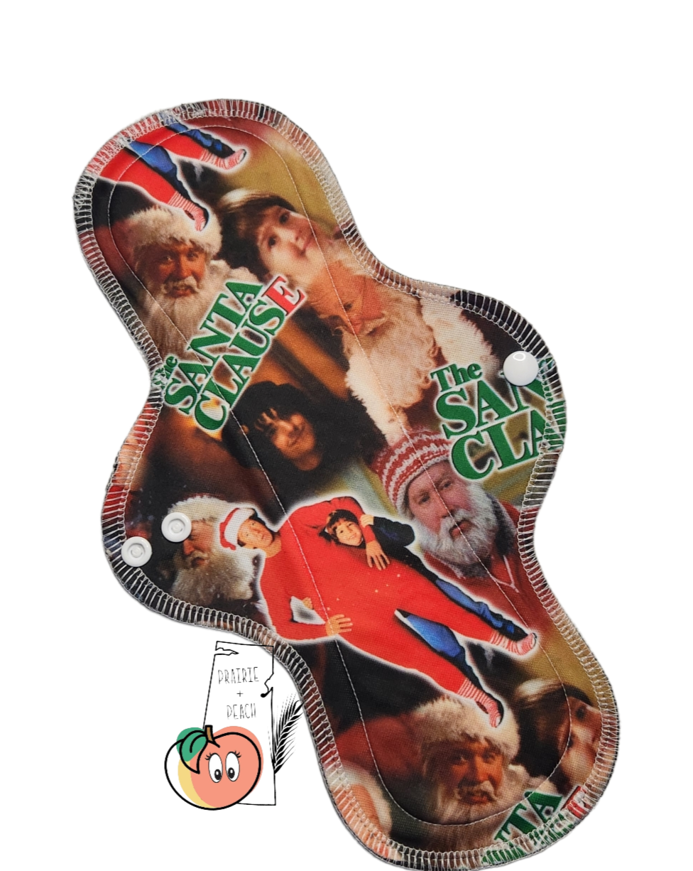 The Santa Claus- Pique Stay Dry Topper, Washable Menstrual Cloth Pad