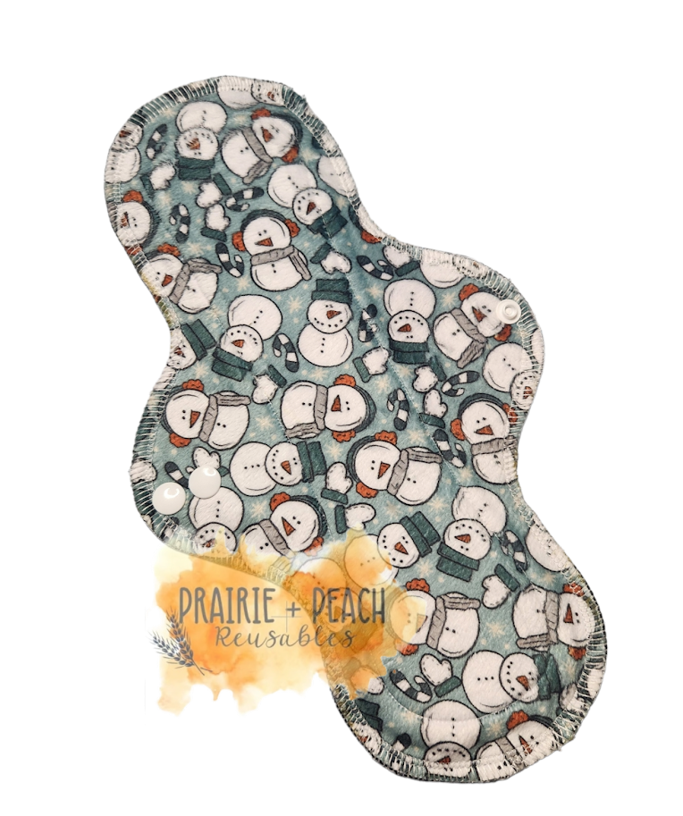 Frosty - Minky Topper, Washable Menstrual Cloth Pad