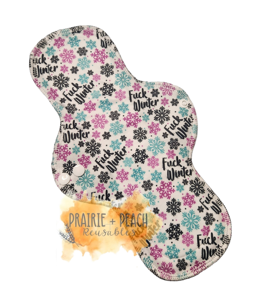 F*** Winter - Pique Stay Dry Topper, Washable Menstrual Cloth Pad