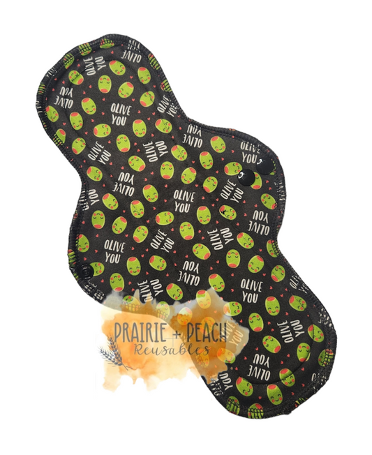 Olive You - Pique Stay Dry Topper, Washable Menstrual Cloth Pad